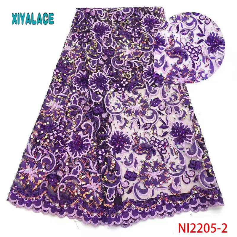 Purple French Wedding Lace Fabric With Seqins Hgih Quality African Lace Material Embroidery Poyester Lace For Nigerian NI2205
Purple French Wedding Lace Fabric With Seqins Hgih Quality African Lace Material Embroidery Poyester Lace For Nigerian NI2205