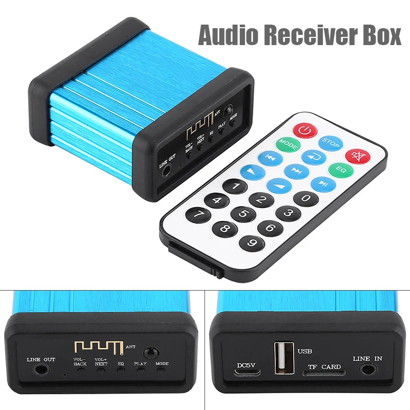 Wireless bluetooth Audio Receiver Decoding Box 3.5mm Preamp Amplifier Output Car Music Adapter with Remote Control
Wireless bluetooth Audio Receiver Decoding Box 3.5mm Preamp Amplifier Output Car Music Adapter with Remote Control