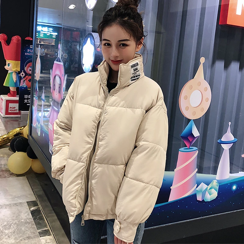 2019 New Autumn Winter Sweet stand collar jacket female Warm thick student plus size short Down cotton jacket cc1243
2019 New Autumn Winter Sweet stand collar jacket female Warm thick student plus size short Down cotton jacket cc1243