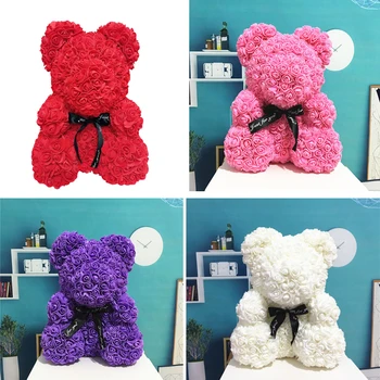 25cm Rose Bear Teddy Bear Artificial Foam Roses for Window Display Forever Rose Everlasting Flower Wedding Valentines Gifts
25cm Rose Bear Teddy Bear Artificial Foam Roses for Window Display Forever Rose Everlasting Flower Wedding Valentines Gifts