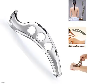 Gua Sha Massage Tool Stainless Steel Scraping Board Body Scraping Therapy SPA Board Tool Reducing Neck Shoulder Back Muscle Pain
Gua Sha Massage Tool Stainless Steel Scraping Board Body Scraping Therapy SPA Board Tool Reducing Neck Shoulder Back Muscle Pain