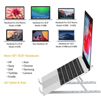 Laptop Stand for MacBook Pro Notebook Stand Foldable Aluminium Alloy Tablet Stand Bracket Laptop Holder for Notebook HP DELL
Laptop Stand for MacBook Pro Notebook Stand Foldable Aluminium Alloy Tablet Stand Bracket Laptop Holder for Notebook HP DELL