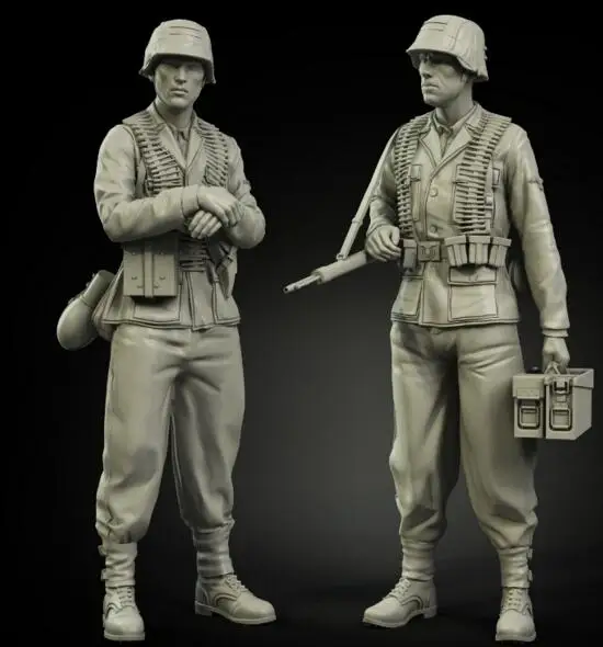 1/35 Resin Figures German Soldiers Style II 2pcs/set Model Kit 
1/35 Resin Figures German Soldiers Style II 2pcs/set Model Kit