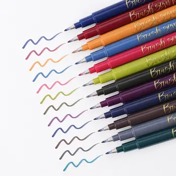 12 Colors Calligraphy Marker Brush Pens Small Regular Script Art Drawing Signature Art Painting Office School Supplies
12 Colors Calligraphy Marker Brush Pens Small Regular Script Art Drawing Signature Art Painting Office School Supplies