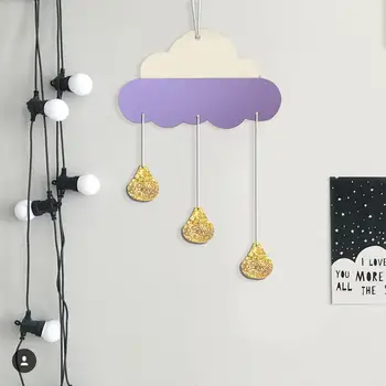 1Pc Nordic Style Wooden Cloud Glitter Water Drop Hanging Decoration Kids Room Decor Wall Hanging Home Decor Party Prop
1Pc Nordic Style Wooden Cloud Glitter Water Drop Hanging Decoration Kids Room Decor Wall Hanging Home Decor Party Prop
