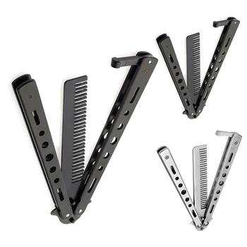 Stainless Steel High Carbon Steel Comb Trainer Butterfly Comb Stainless Stain with Unsharpened Blade for Improving Skills
Stainless Steel High Carbon Steel Comb Trainer Butterfly Comb Stainless Stain with Unsharpened Blade for Improving Skills