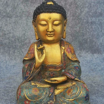 rui 10" Tibet Buddhism Royal Palace Cloisonne Gilt Sakyamuni Tathagata Buddha Statue
rui 10" Tibet Buddhism Royal Palace Cloisonne Gilt Sakyamuni Tathagata Buddha Statue