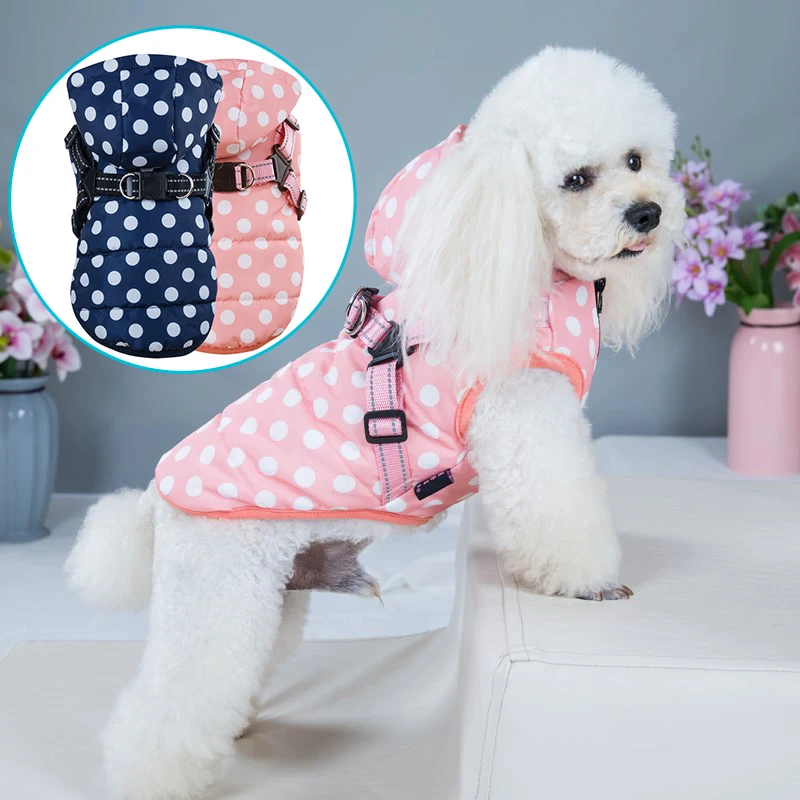 Wave Point Pet Vest Dog Clothes Winter Thickened Cold Proof Warm Reflective Dog Harnesses Jacket Coat Soft Hoodies Cat Clothing
Wave Point Pet Vest Dog Clothes Winter Thickened Cold Proof Warm Reflective Dog Harnesses Jacket Coat Soft Hoodies Cat Clothing