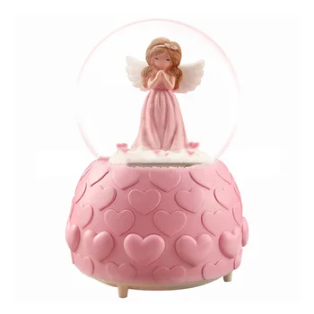 Angel Girl Figurine For Home Decoration Crafts Crystal Ball Love Heart Music Box Wedding Decor Gift Birthday Party Prop Ornament
Angel Girl Figurine For Home Decoration Crafts Crystal Ball Love Heart Music Box Wedding Decor Gift Birthday Party Prop Ornament