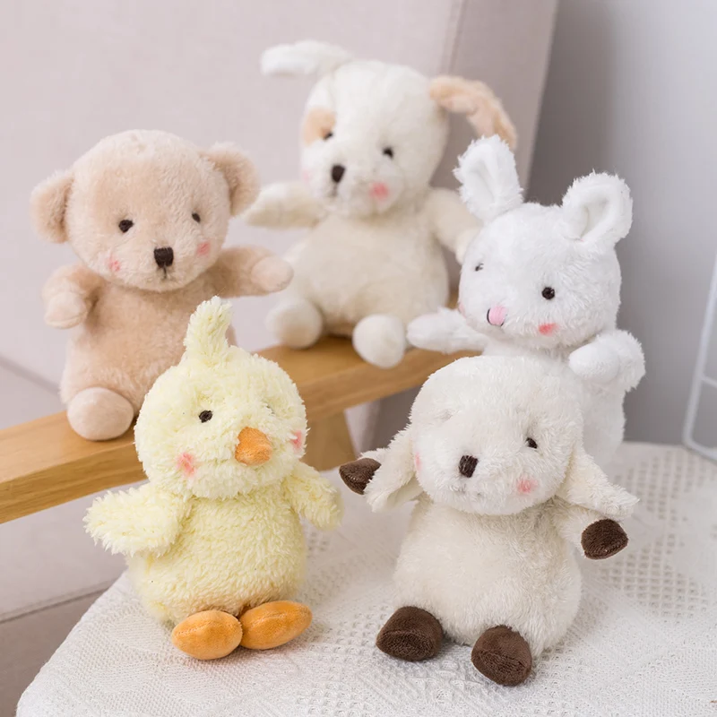 

15cm Cute Dog Rabbit Toy Stuffed Animal Plush Doll Bear Duck Sheep Plushies Appease Doll For Kids Birthday Gifts For Kids Kawaii