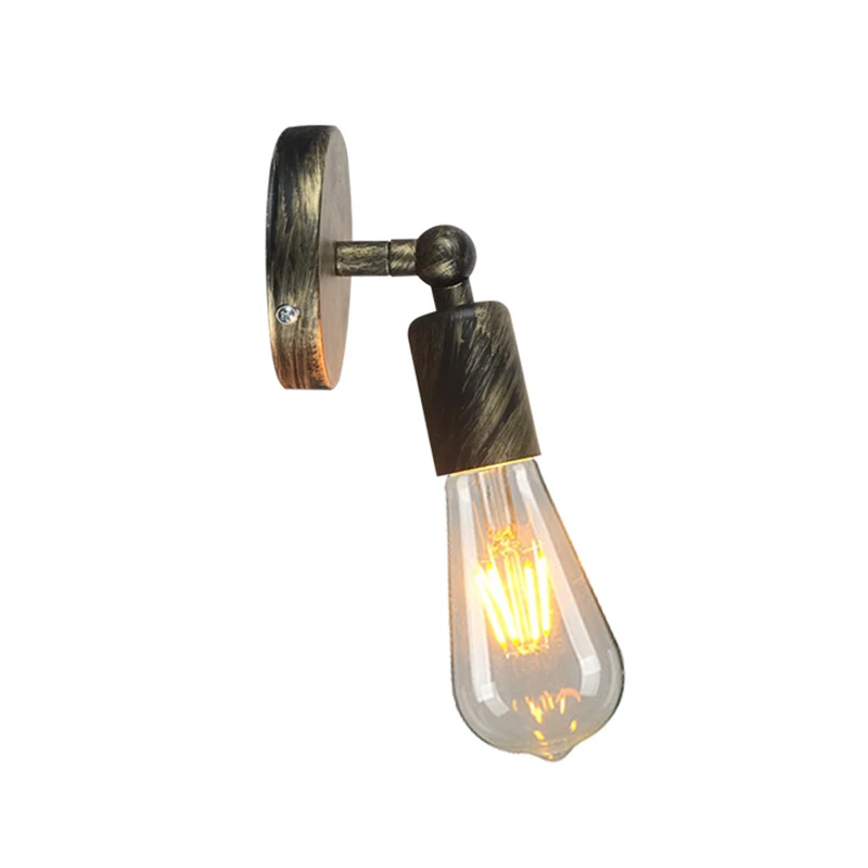 Новая простая структура Ретро стиль Железный светодиодный светильник для