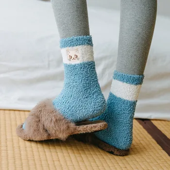 2020 Socks Embroidery Cat Bread Fluffy Home Slipper Floor Socks Woman Harajuku Winter Thickening Coral Velvet Socks Female
2020 Socks Embroidery Cat Bread Fluffy Home Slipper Floor Socks Woman Harajuku Winter Thickening Coral Velvet Socks Female