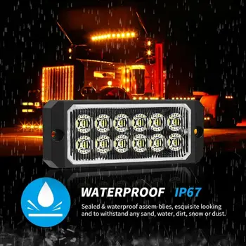 8x12 LED Amber Yellow Car Truck Emergency Warning Hazard Flash Strobe Light Bar 36W High Quality Led Car Emergency Lights
8x12 LED Amber Yellow Car Truck Emergency Warning Hazard Flash Strobe Light Bar 36W High Quality Led Car Emergency Lights