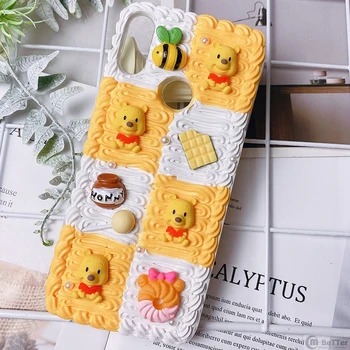 DIY case for Samsung s20 plus 3D bear phone cover Galaxy s10 plus s7/s8/9+ handmade creamy shell s20 Ultra candy food girl gift 
DIY case for Samsung s20 plus 3D bear phone cover Galaxy s10 plus s7/s8/9+ handmade creamy shell s20 Ultra candy food girl gift