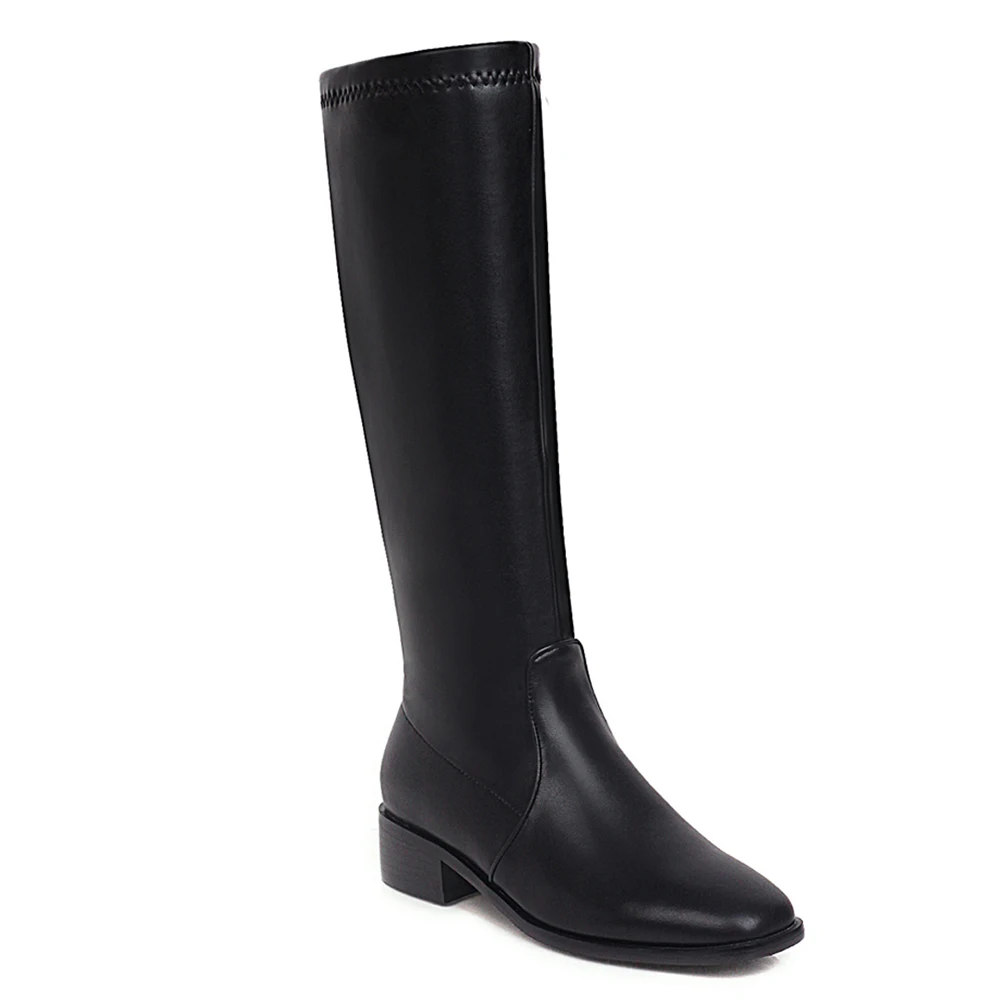 Oversized Square Toe Thick Heel Boots Microfiber Nappa Pattern Brown Knee-Length Boots Side Zipper Autumn Winter Women's Shoes
Oversized Square Toe Thick Heel Boots Microfiber Nappa Pattern Brown Knee-Length Boots Side Zipper Autumn Winter Women's Shoes
