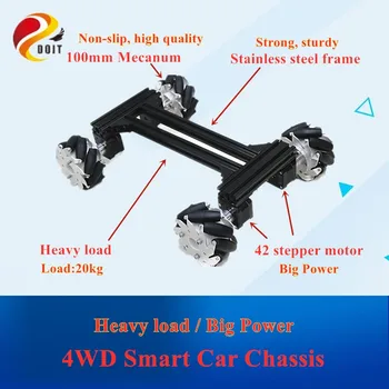 large smart RC robot Car Metal Chassis Frame with 42 Stepper Motor for Arduino DOIT 2018 New Design diy rc toy kit
large smart RC robot Car Metal Chassis Frame with 42 Stepper Motor for Arduino DOIT 2018 New Design diy rc toy kit