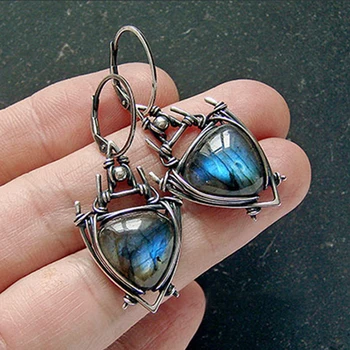 Vintage Triangle Blue Resin Stone Drop Earrings for Women Ethnic Tribal Geometric Hanging Dangle Earrings Retro Jewelry Z3D413
Vintage Triangle Blue Resin Stone Drop Earrings for Women Ethnic Tribal Geometric Hanging Dangle Earrings Retro Jewelry Z3D413