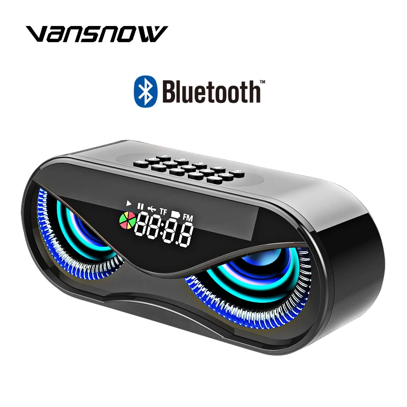 M6 Bluetooth Speaker Owl Shape LED Flash Wireless Subwoofer with FM Radio Alarm Clock TF Card Support Select Songs By Number
M6 Bluetooth Speaker Owl Shape LED Flash Wireless Subwoofer with FM Radio Alarm Clock TF Card Support Select Songs By Number