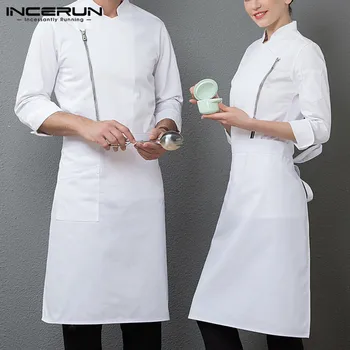 INCERUN Unisex Chef Uniform Solid Color Zipper Long Sleeve Kitchen Chef Jackets Restaurant Cooking Catering Shirt Food Service
INCERUN Unisex Chef Uniform Solid Color Zipper Long Sleeve Kitchen Chef Jackets Restaurant Cooking Catering Shirt Food Service