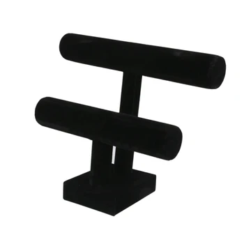 T-Bar 2 Tier Jewelry Bracelet Necklace Stand Organizer Display Holder Black
T-Bar 2 Tier Jewelry Bracelet Necklace Stand Organizer Display Holder Black