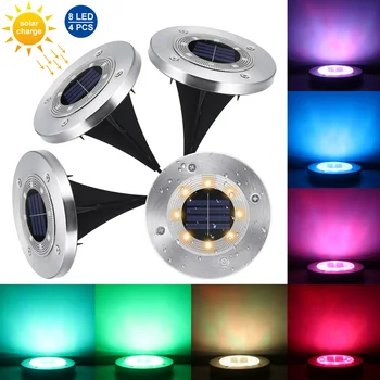 4pcs Solar Power Buried Light Yard Lamp Under Ground Lamp Outdoor Path Way Garden Decking White Warm White Light Lawn Lamp
4pcs Solar Power Buried Light Yard Lamp Under Ground Lamp Outdoor Path Way Garden Decking White Warm White Light Lawn Lamp