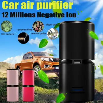 Portable USB Car Air Purifier Air Cleaner Hepa Filter Ozone Ionizer Sterilization Odor Dust Bacteria Smoke Pm2.5 Eliminator
Portable USB Car Air Purifier Air Cleaner Hepa Filter Ozone Ionizer Sterilization Odor Dust Bacteria Smoke Pm2.5 Eliminator