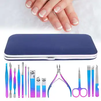 12/15pcs Nail Clipper Set Eyebrow Scissors Dead Skin Pusher Manicure Pedicure Kit (7023D) for Nail Art Manicure Grinding Machine
12/15pcs Nail Clipper Set Eyebrow Scissors Dead Skin Pusher Manicure Pedicure Kit (7023D) for Nail Art Manicure Grinding Machine