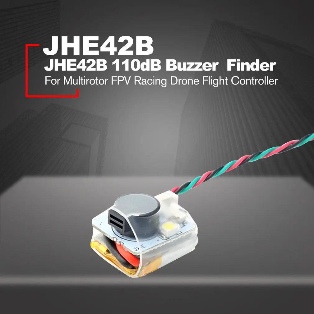 MINI Finder JHE42B_S Super Loud Buzzer Tracker 110dB with LED Buzzer Alarm For Multirotor FPV Racing Drone Flight Controller
MINI Finder JHE42B_S Super Loud Buzzer Tracker 110dB with LED Buzzer Alarm For Multirotor FPV Racing Drone Flight Controller