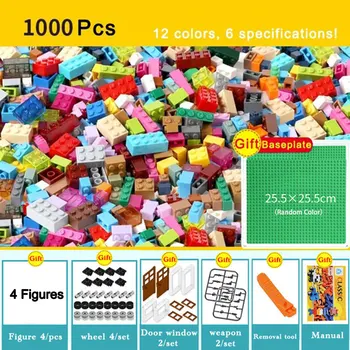 1000pcs Bricks Designer Creative Classic Brick DIY Building Blocks Educational Toys Bulk Compatible All Brands Children Gift
1000pcs Bricks Designer Creative Classic Brick DIY Building Blocks Educational Toys Bulk Compatible All Brands Children Gift