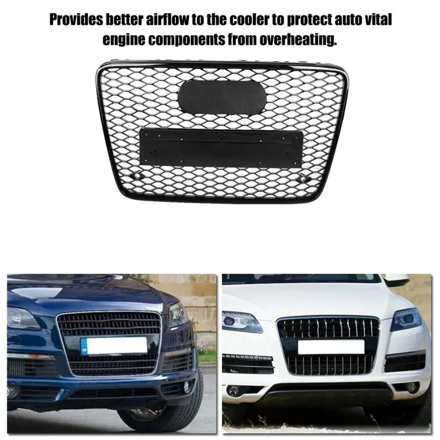 Front Sport Hex Mesh Honeycomb Hood Grill Gloss Black for Audi Q7 4L 2007 2008 2009 2010 2011 2012 2013 2014 2015
Front Sport Hex Mesh Honeycomb Hood Grill Gloss Black for Audi Q7 4L 2007 2008 2009 2010 2011 2012 2013 2014 2015