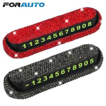 FORAUTO Car Temporary Parking Card Auto Parking Card Hideable Phone Number Plate Diamond Crystal Magnetic Adsorption Car Sticker
FORAUTO Car Temporary Parking Card Auto Parking Card Hideable Phone Number Plate Diamond Crystal Magnetic Adsorption Car Sticker