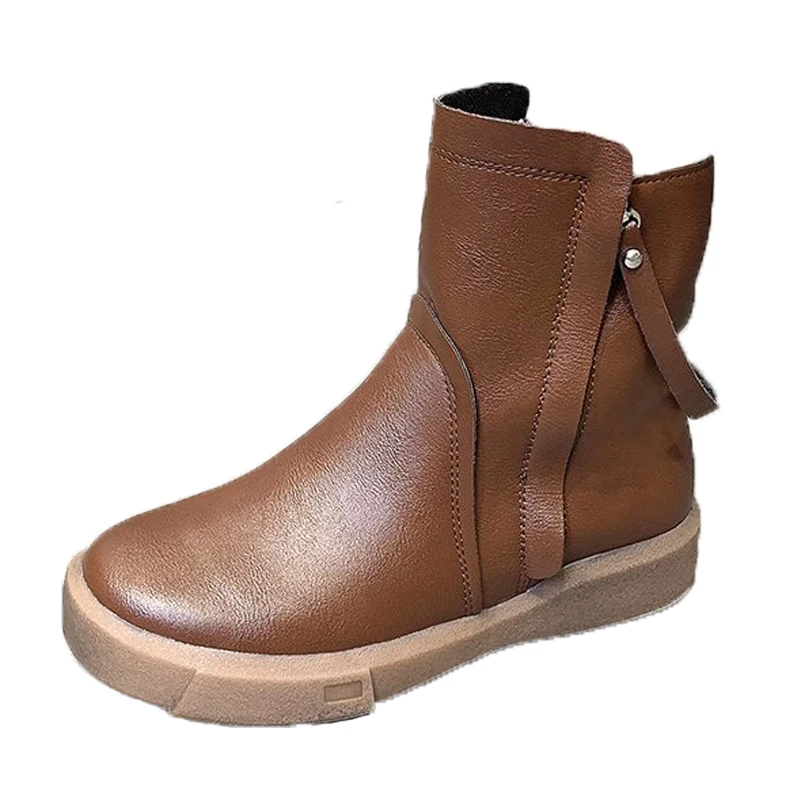 New Autumn Winter Women's Boots Round Head Beef Tendon Flat Bottom Short Plush Tube Side Zipper Undefined Motorcycle Short Boots
New Autumn Winter Women's Boots Round Head Beef Tendon Flat Bottom Short Plush Tube Side Zipper Undefined Motorcycle Short Boots