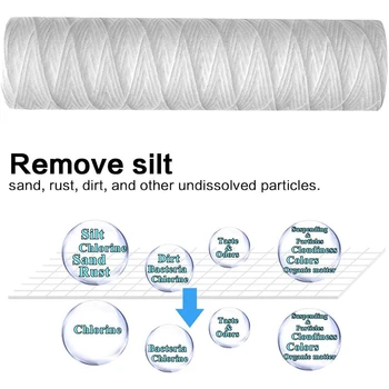 Hot String Wound Sediment Water Filter Cartridge Whole House Sediment Filtration, Universal Replacement for 10 Inch RO Housing
Hot String Wound Sediment Water Filter Cartridge Whole House Sediment Filtration, Universal Replacement for 10 Inch RO Housing