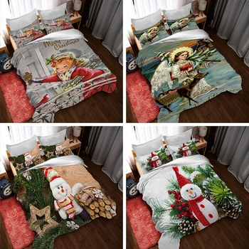 Christmas Santa Printed Bedding Set 3 Cover Bed Gift Children Piece Duvet Pillowcase For Double Cotton
Christmas Santa Printed Bedding Set 3 Cover Bed Gift Children Piece Duvet Pillowcase For Double Cotton