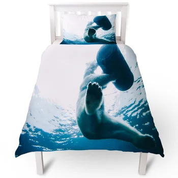 Polar Bear Bucket Sea Animal Duvet Cover Pillow Case Quilt Cover Set Bedclothes Single Bedding Sets For Bed 
Polar Bear Bucket Sea Animal Duvet Cover Pillow Case Quilt Cover Set Bedclothes Single Bedding Sets For Bed