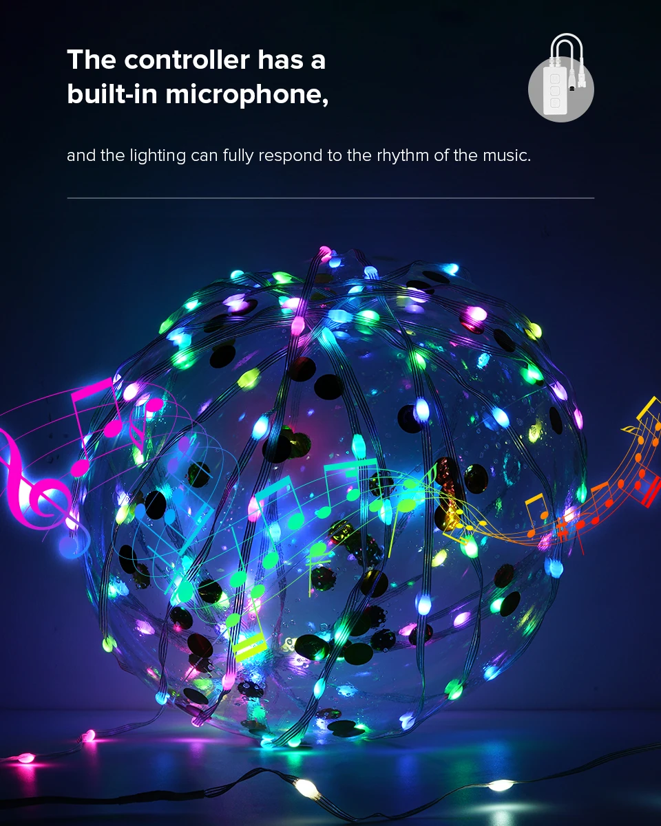 Shop Generic LED String WS2812B RGB Dream Color Birthday Decoration