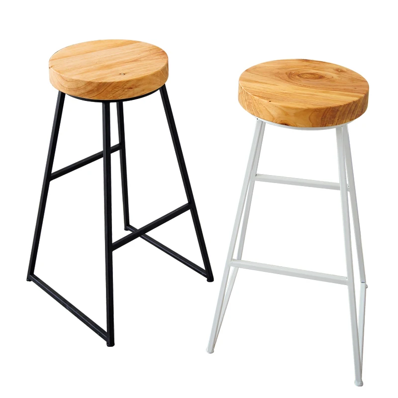 Bar Chair Modern European Solid Wood Home Chair Wrought Iron Bar Chair Creative Simple Coffee Shop High Stool Bar Stool Chair
Bar Chair Modern European Solid Wood Home Chair Wrought Iron Bar Chair Creative Simple Coffee Shop High Stool Bar Stool Chair