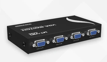 4 Port 4 in 1 out VGA Switch Switcher four hosts one monitor sharing support widescreen MT-15-4CH
4 Port 4 in 1 out VGA Switch Switcher four hosts one monitor sharing support widescreen MT-15-4CH