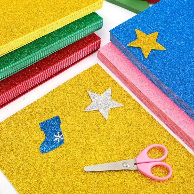 10pcs Self-Adhesive Sponge Paper Glitter Flash Gold Handcraft Foam Paper Sticker Sheets DIY Xmas Decoration
10pcs Self-Adhesive Sponge Paper Glitter Flash Gold Handcraft Foam Paper Sticker Sheets DIY Xmas Decoration