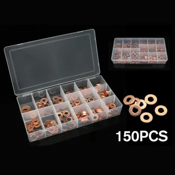 150pcs Brand New And High Quality 15Types Copper Diesel Injector Washer Seal Assortment Set Boxed
150pcs Brand New And High Quality 15Types Copper Diesel Injector Washer Seal Assortment Set Boxed