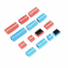 10PCS Slide Type Switch Module 1 ~ 12 Bit 2.54mm Position Way DIP Blue Pitch Toggle Switch Blue Snap Switch For PCB 8PIN 6PIN
10PCS Slide Type Switch Module 1 ~ 12 Bit 2.54mm Position Way DIP Blue Pitch Toggle Switch Blue Snap Switch For PCB 8PIN 6PIN