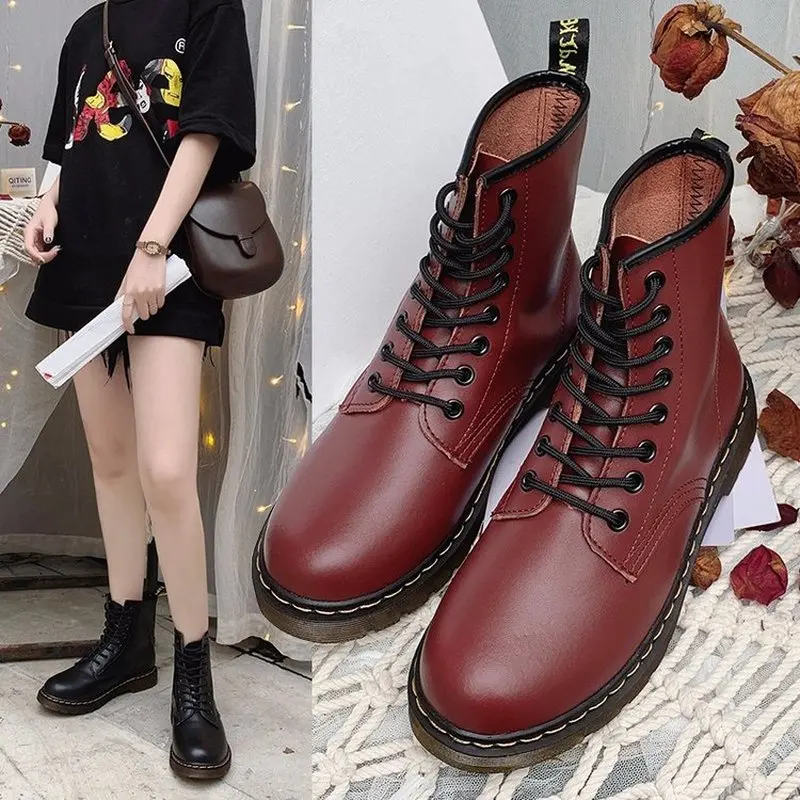 Women Boots Genuine Leather Ankle Martens Boots for Women Casual Dr. Motorcycle Shoes Warm Fur Winter Couple Shoes Zapatos Mujer
Women Boots Genuine Leather Ankle Martens Boots for Women Casual Dr. Motorcycle Shoes Warm Fur Winter Couple Shoes Zapatos Mujer