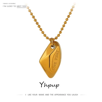 Yhpup Stylish Unique Design Original Geometric Pendant Stainless Steel Necklace Jewelry Women Gold Plated Chain Collar Necklace
Yhpup Stylish Unique Design Original Geometric Pendant Stainless Steel Necklace Jewelry Women Gold Plated Chain Collar Necklace