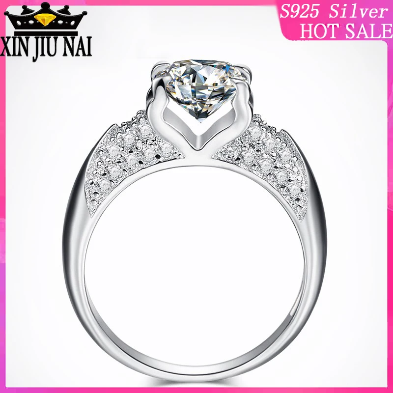 925 sterling silver Dressed Bridal Engagement Unique Design Style Classic Ladies Ring Inlay High Quality Zircon Jewelry
925 sterling silver Dressed Bridal Engagement Unique Design Style Classic Ladies Ring Inlay High Quality Zircon Jewelry