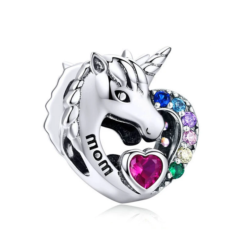 Fit Original Pan Charms Bracelet Color Crystal Heart Unicorn Mom Pony Beads Women Jewelry Accessory DIY Bangles Love Mother Gift
Fit Original Pan Charms Bracelet Color Crystal Heart Unicorn Mom Pony Beads Women Jewelry Accessory DIY Bangles Love Mother Gift
