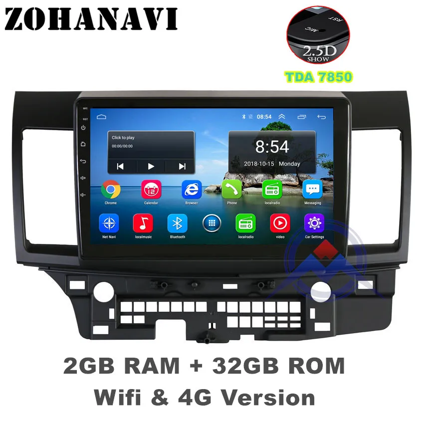 ZOHANAVI 2.5D Screen Android Car Multimedia Player For Mitsubishi Lancer EX EVO Lancer 10 2008-2016 car radio dvd gps navigation
ZOHANAVI 2.5D Screen Android Car Multimedia Player For Mitsubishi Lancer EX EVO Lancer 10 2008-2016 car radio dvd gps navigation