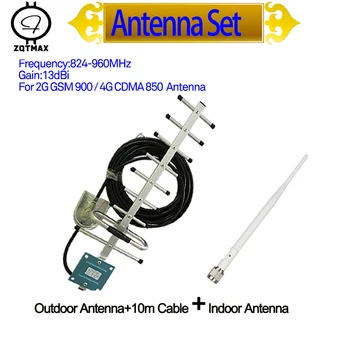 

ZQTMAX yagi antenna for gsm mobile signal booster cdma repeater , (824 - 960MHz) frequency with cable