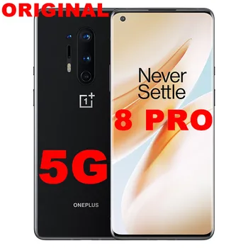 

International Firmware Oneplus 8 Pro 5G Cell Phone Android 10.0 6.78" 120Hz Snapdragon 865 12G RAM 256G ROM 48MP IP68 Smartphone