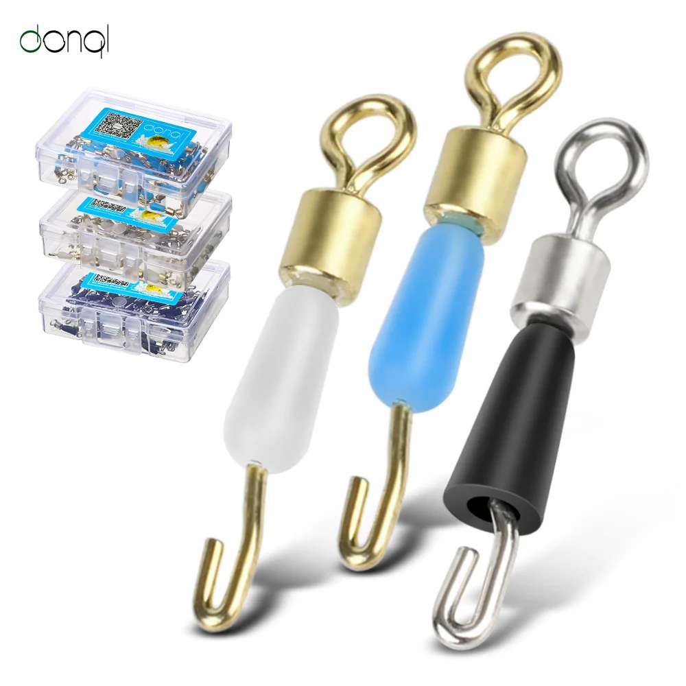 DONQL 50Pcs Fishing Connector Stainless Steel Bearing Swivels Fishing Hook Line Quick Connector Fast Link Fish Hook Accessories
DONQL 50Pcs Fishing Connector Stainless Steel Bearing Swivels Fishing Hook Line Quick Connector Fast Link Fish Hook Accessories