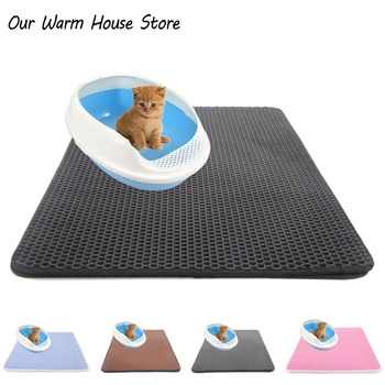 Pets Cats Litter Mat Bed House Floor Portable Double Layer EVA Leather Waterproof Bottom Trapper Home Mat Wearable Cat Products 
Pets Cats Litter Mat Bed House Floor Portable Double Layer EVA Leather Waterproof Bottom Trapper Home Mat Wearable Cat Products